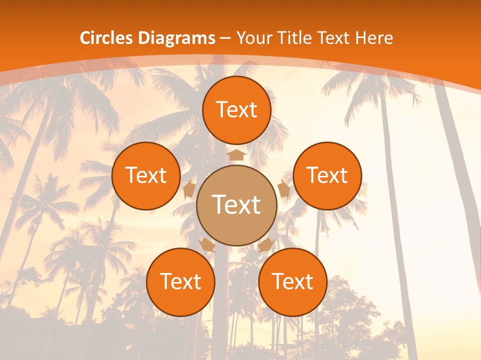 Beach Sunlight Evening PowerPoint Template