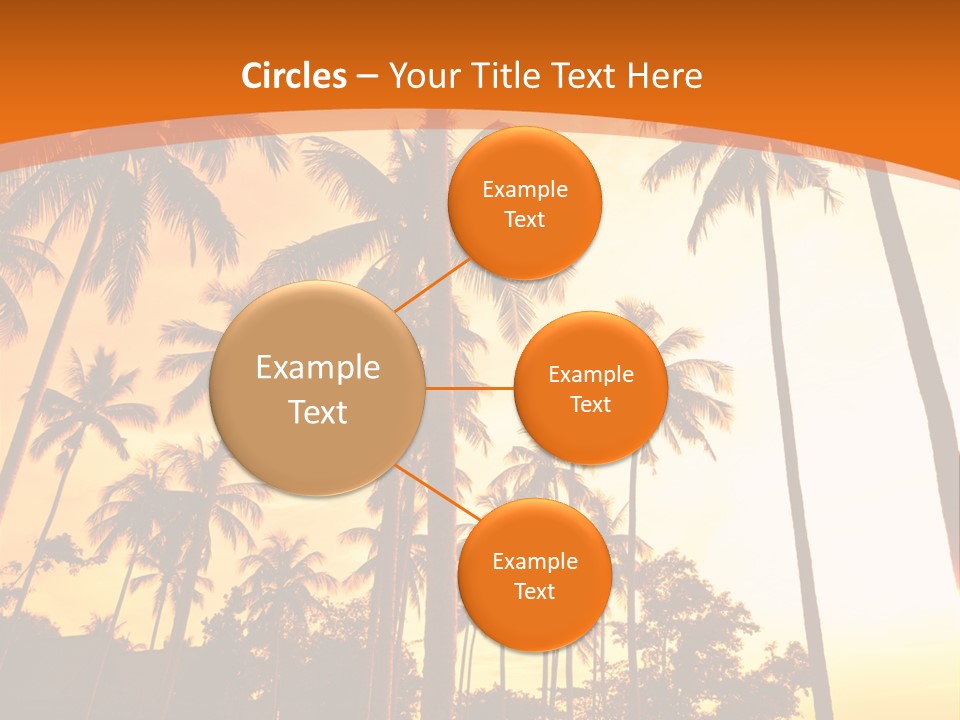 Beach Sunlight Evening PowerPoint Template