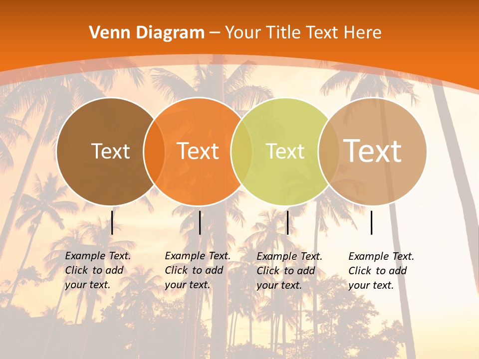 Beach Sunlight Evening PowerPoint Template