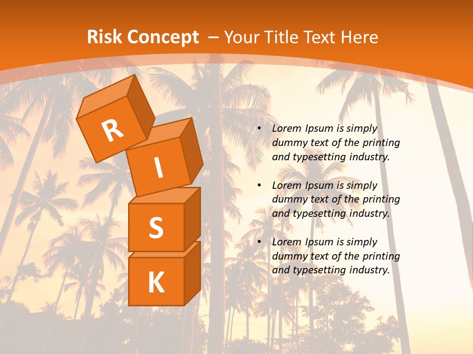 Beach Sunlight Evening PowerPoint Template