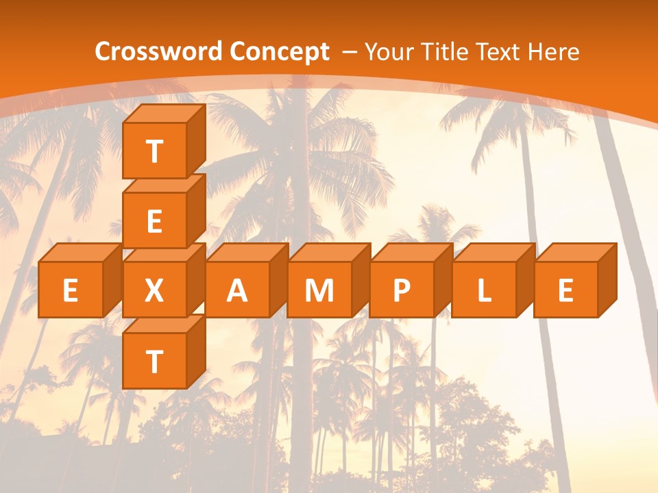 Beach Sunlight Evening PowerPoint Template