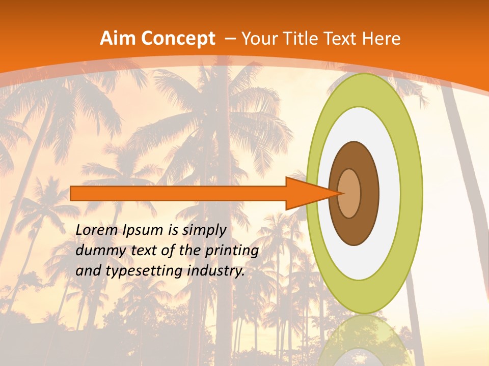 Beach Sunlight Evening PowerPoint Template