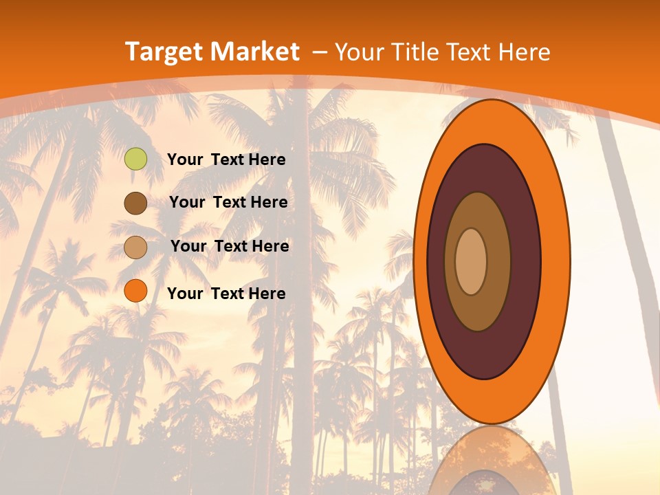 Beach Sunlight Evening PowerPoint Template