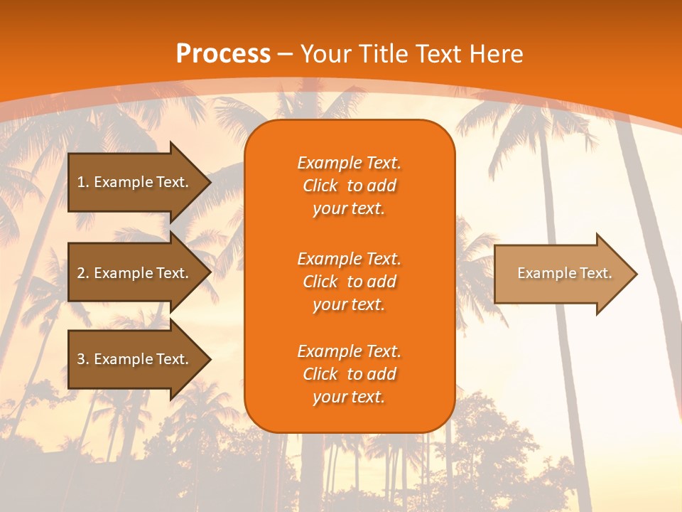 Beach Sunlight Evening PowerPoint Template