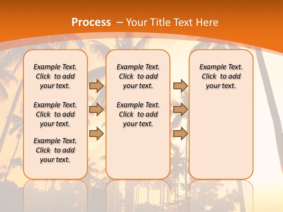 Beach Sunlight Evening PowerPoint Template