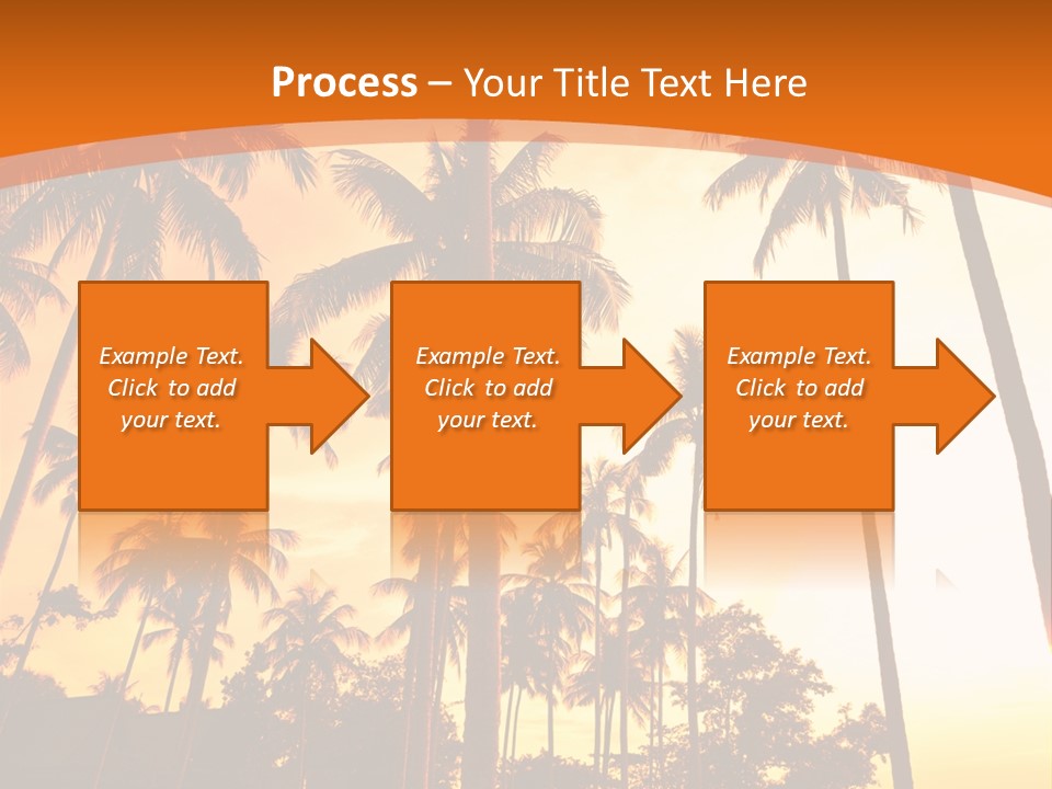 Beach Sunlight Evening PowerPoint Template