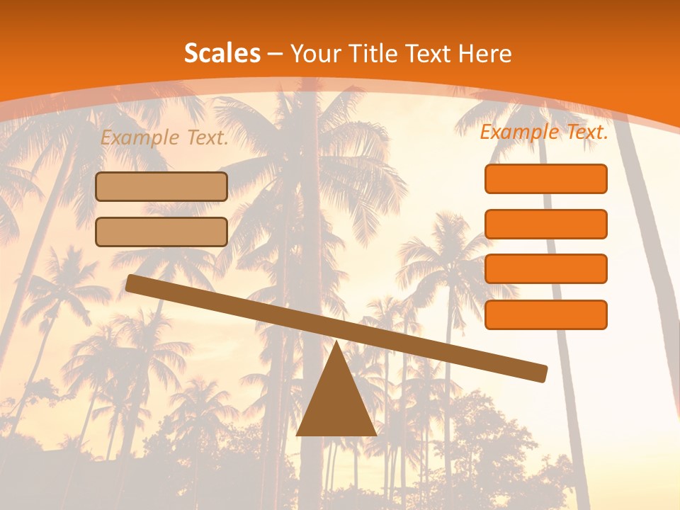 Beach Sunlight Evening PowerPoint Template