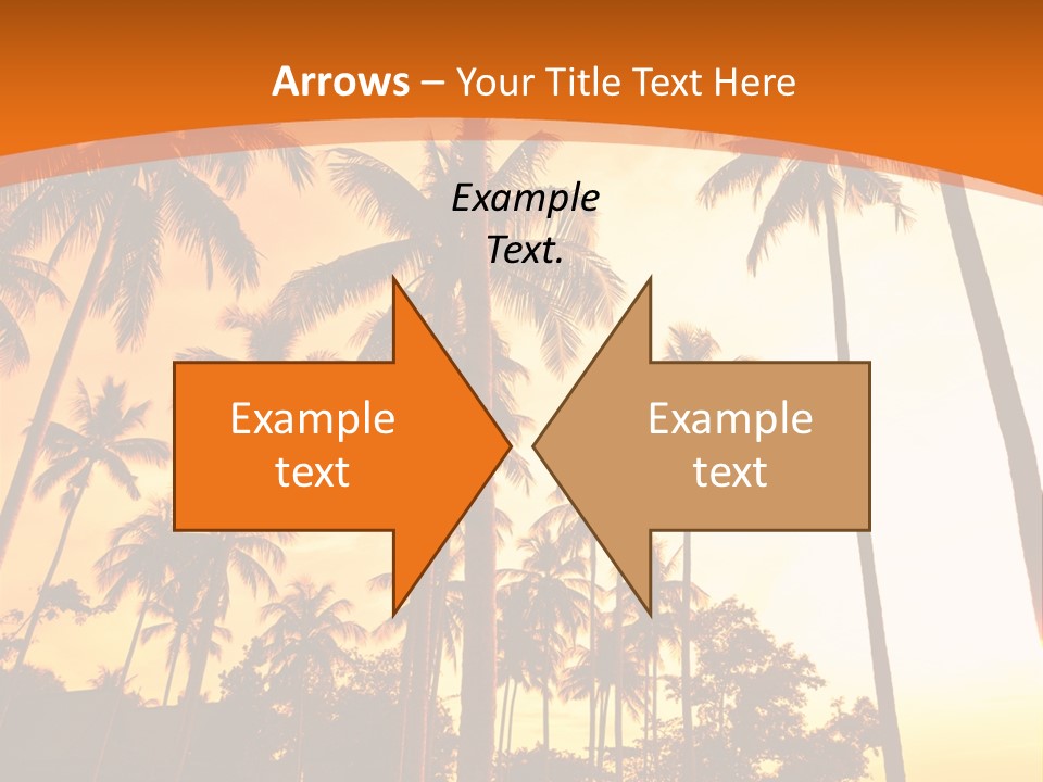 Beach Sunlight Evening PowerPoint Template