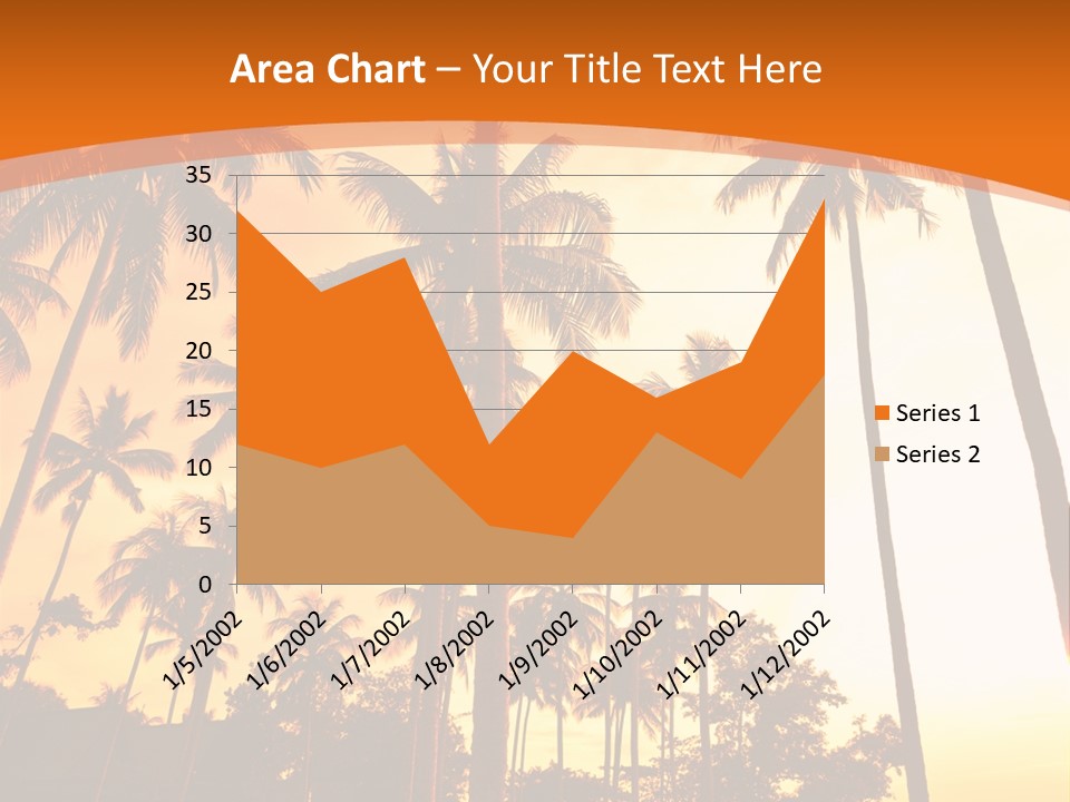 Beach Sunlight Evening PowerPoint Template