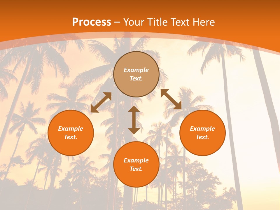 Beach Sunlight Evening PowerPoint Template