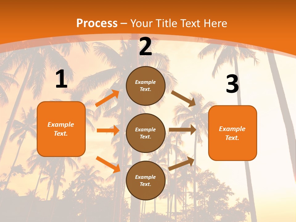 Beach Sunlight Evening PowerPoint Template