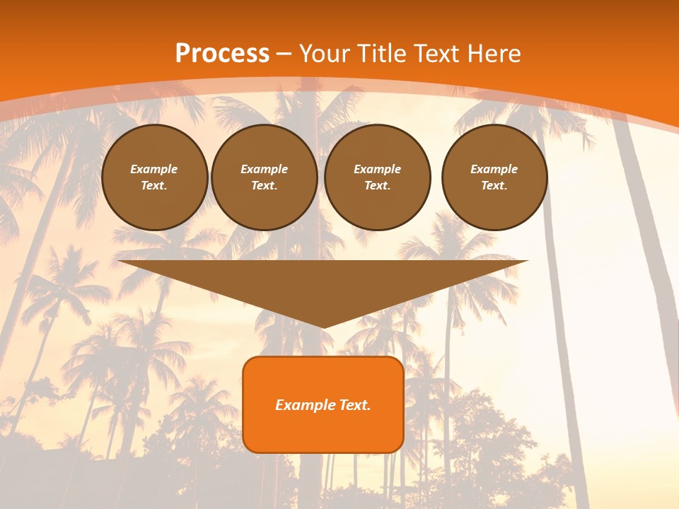 Beach Sunlight Evening PowerPoint Template