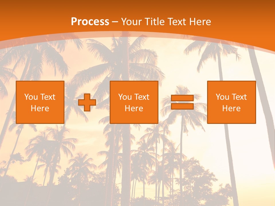 Beach Sunlight Evening PowerPoint Template