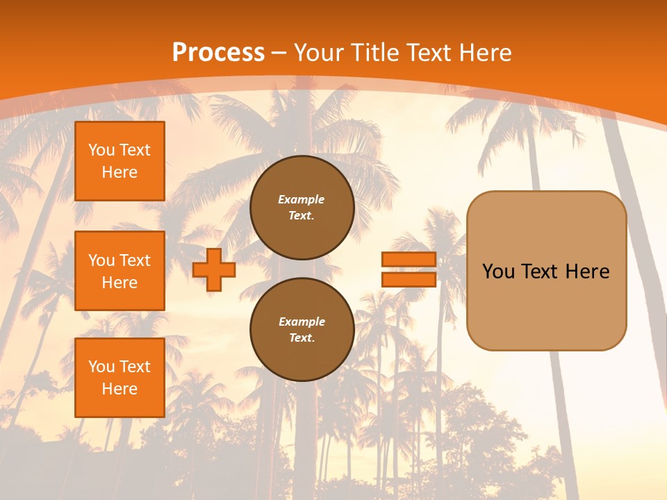 Beach Sunlight Evening PowerPoint Template