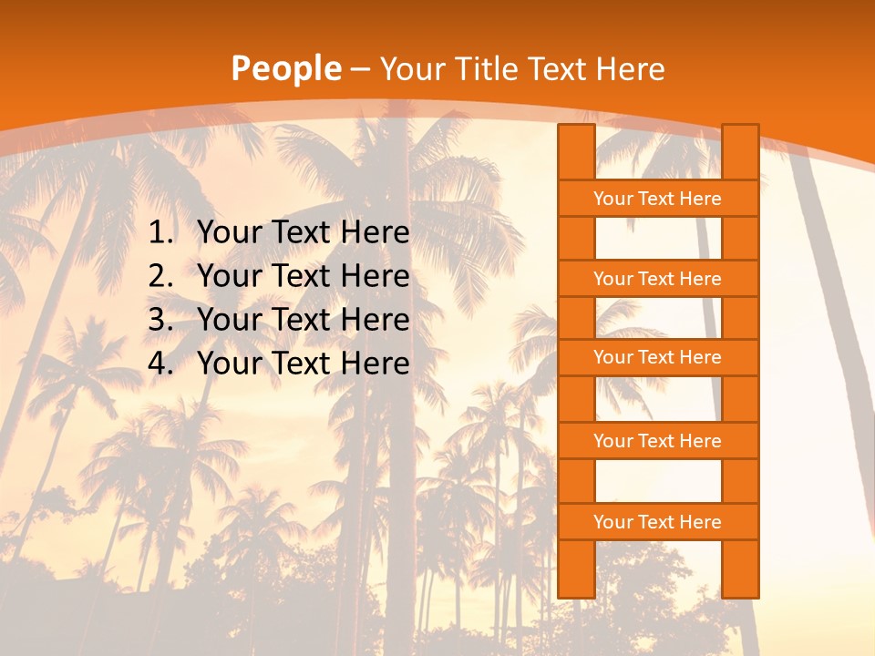 Beach Sunlight Evening PowerPoint Template