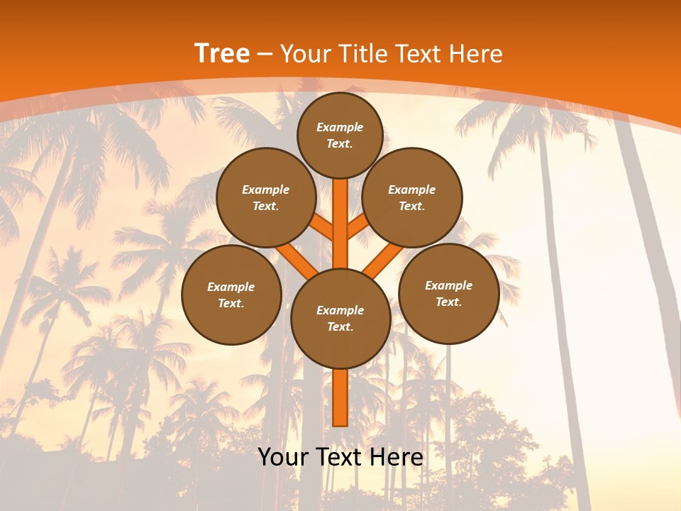 Beach Sunlight Evening PowerPoint Template