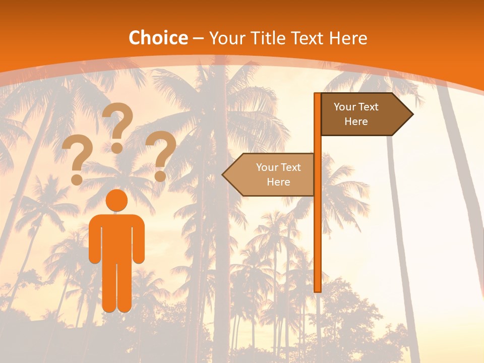 Beach Sunlight Evening PowerPoint Template