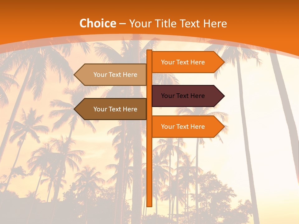 Beach Sunlight Evening PowerPoint Template