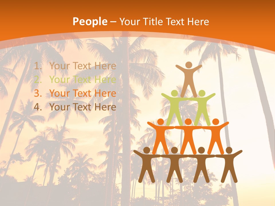 Beach Sunlight Evening PowerPoint Template