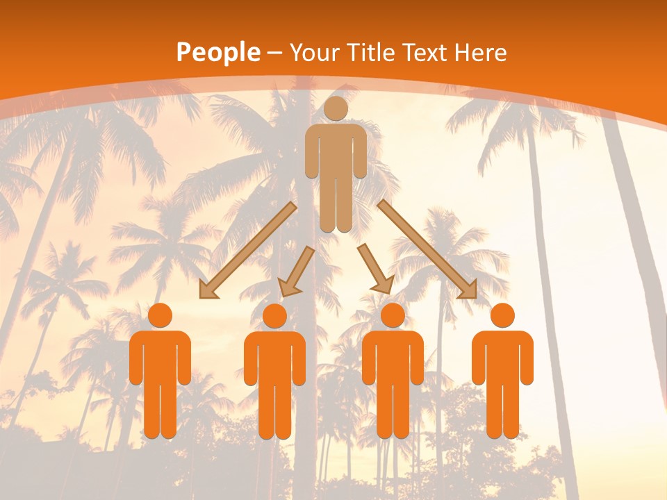 Beach Sunlight Evening PowerPoint Template