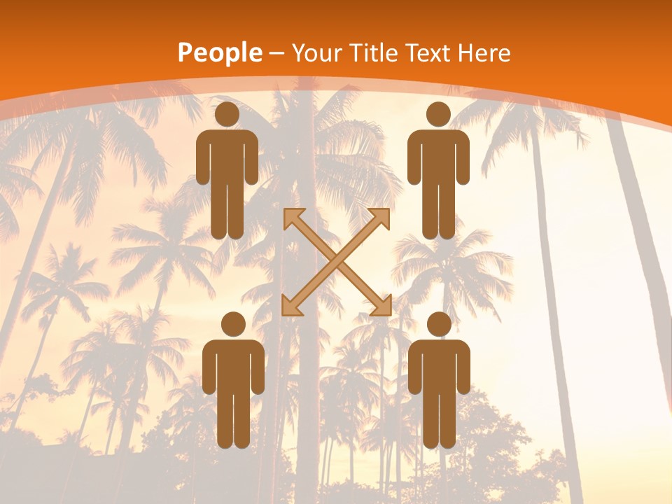 Beach Sunlight Evening PowerPoint Template