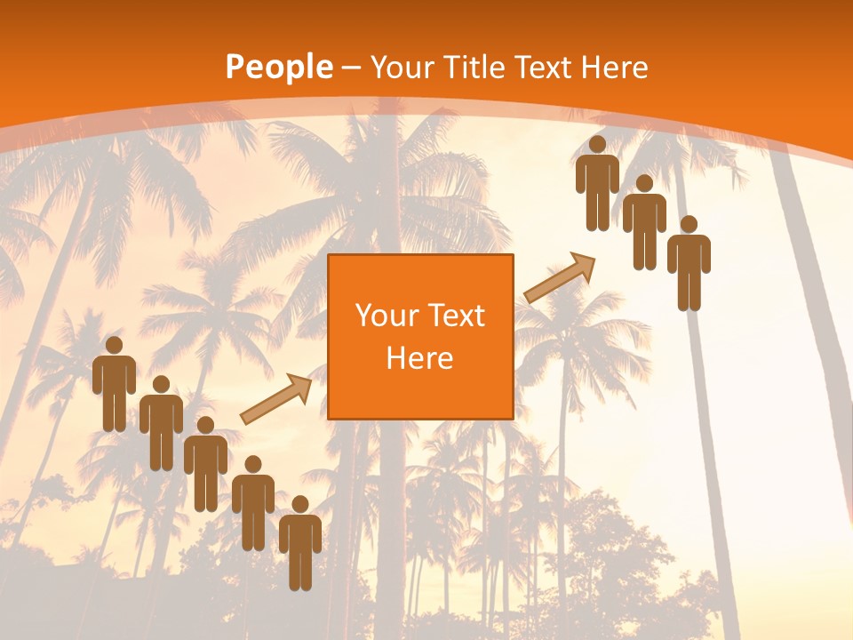 Beach Sunlight Evening PowerPoint Template