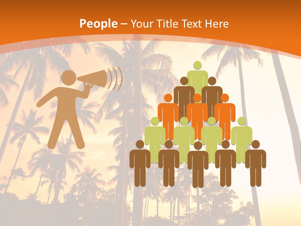 Beach Sunlight Evening PowerPoint Template