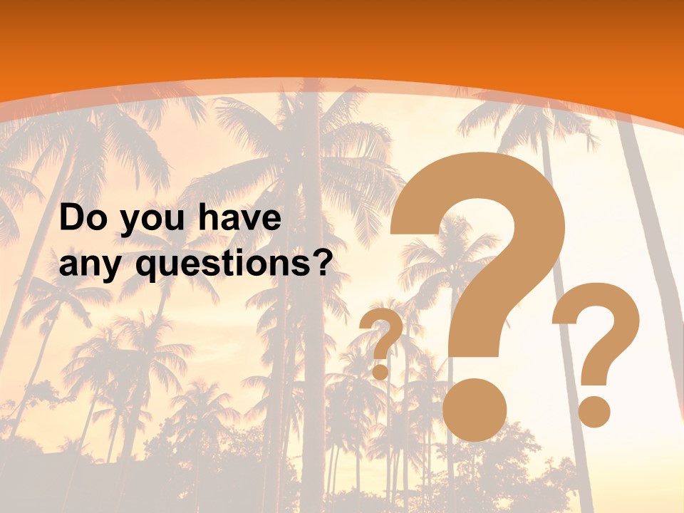 Beach Sunlight Evening PowerPoint Template