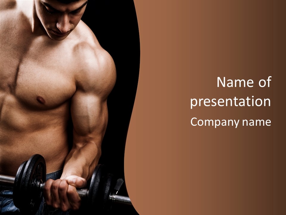 Body Stud Background PowerPoint Template