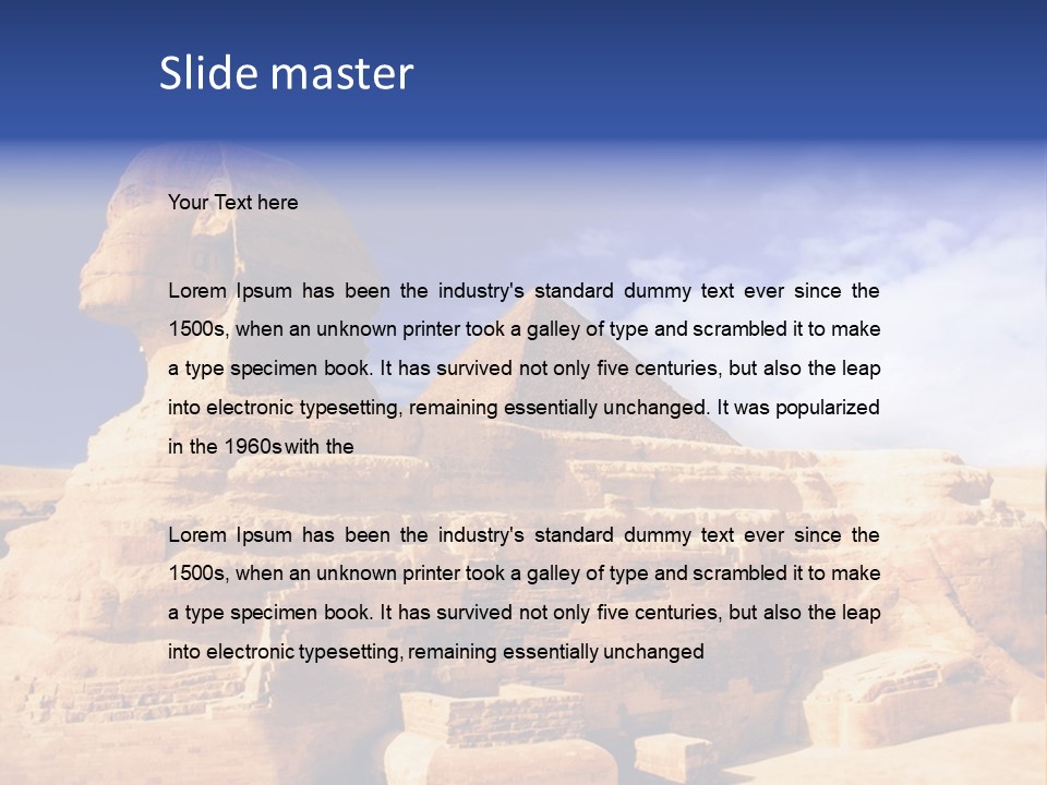 Egypt Monument Cairo PowerPoint Template
