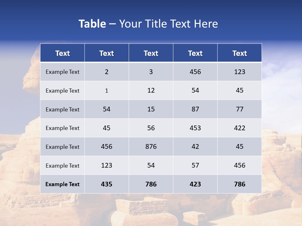 Egypt Monument Cairo PowerPoint Template