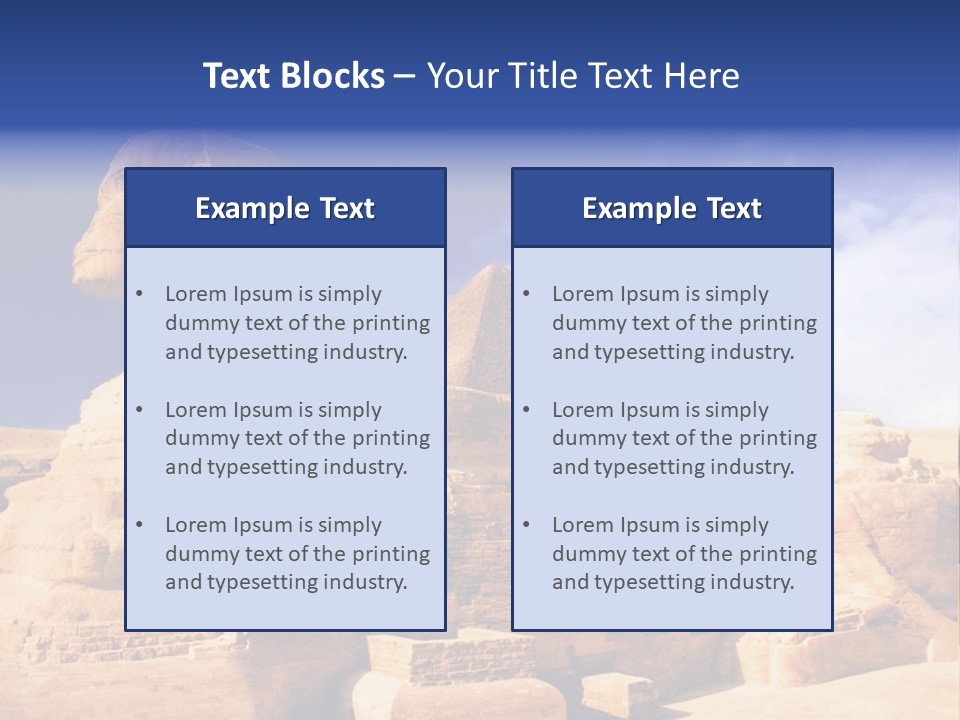Egypt Monument Cairo PowerPoint Template