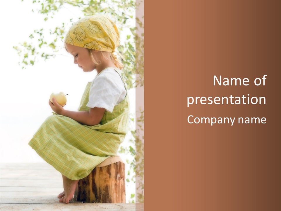 Beautiful Human Portrait PowerPoint Template