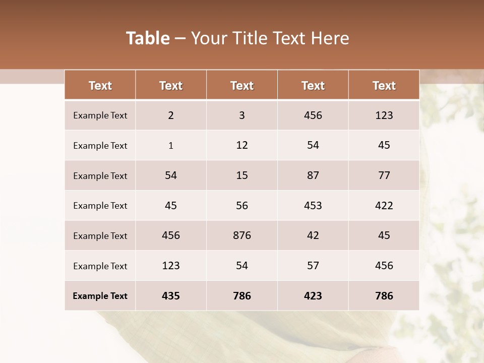 Beautiful Human Portrait PowerPoint Template