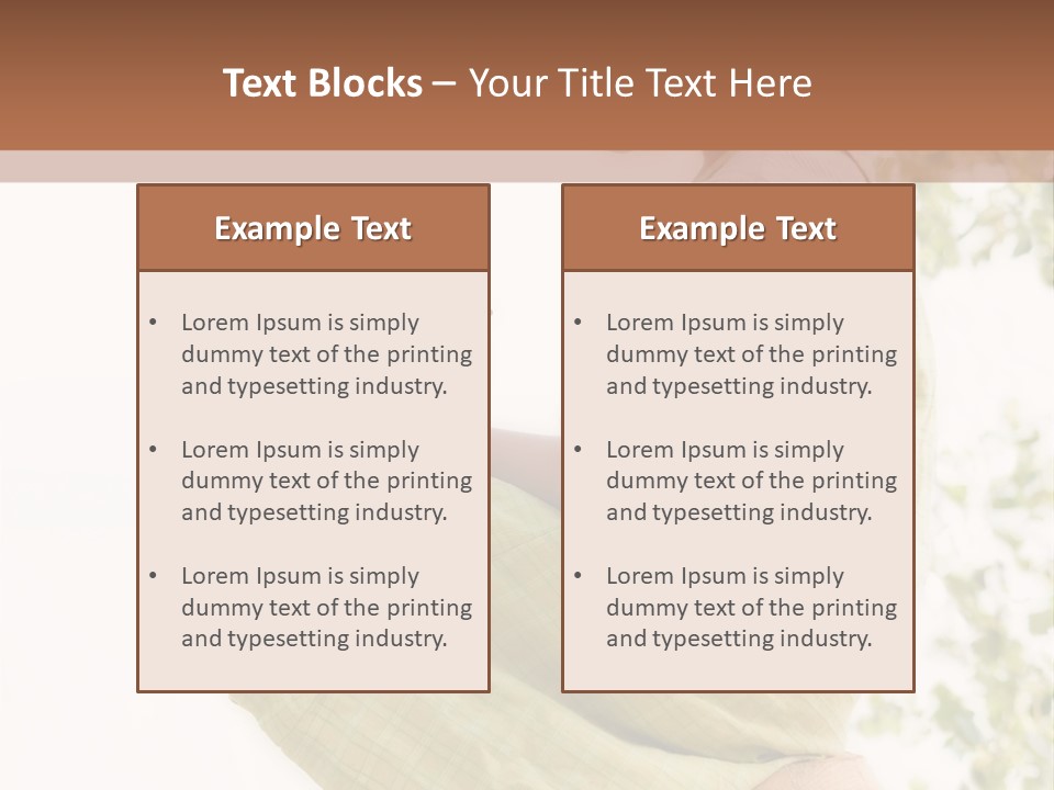 Beautiful Human Portrait PowerPoint Template