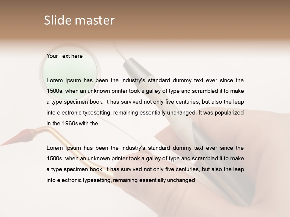 Protection Dentist Equipment PowerPoint Template