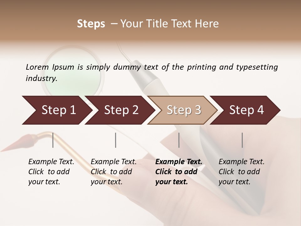 Protection Dentist Equipment PowerPoint Template