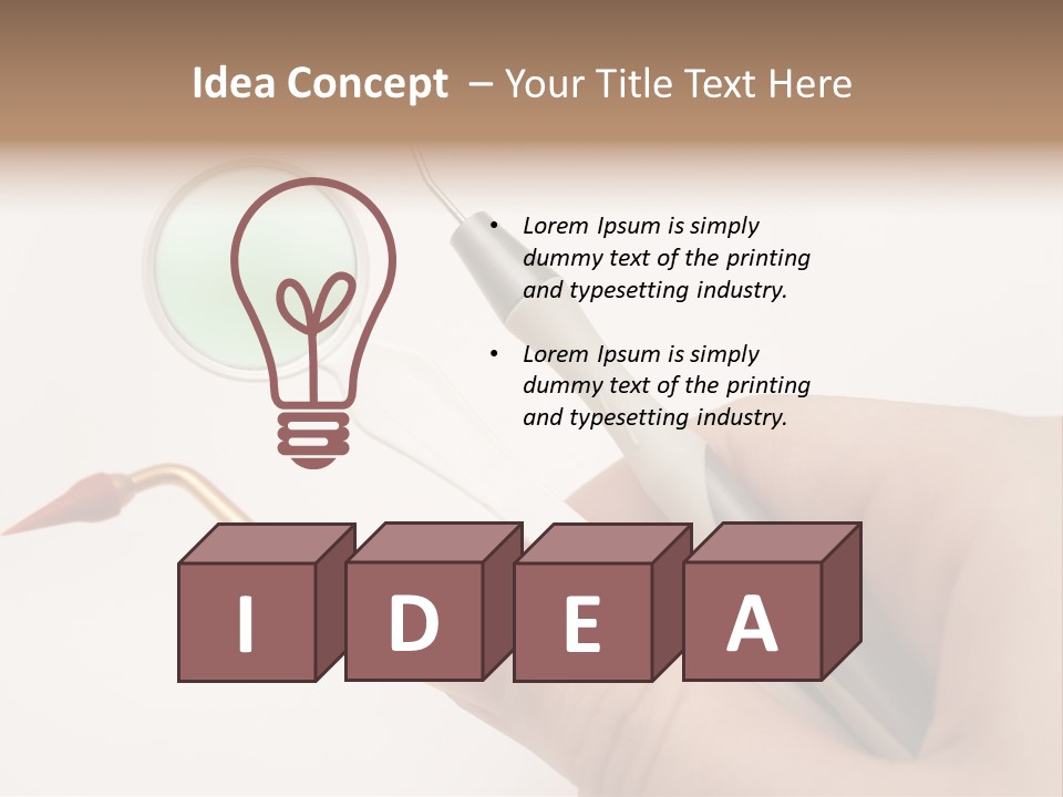 Protection Dentist Equipment PowerPoint Template