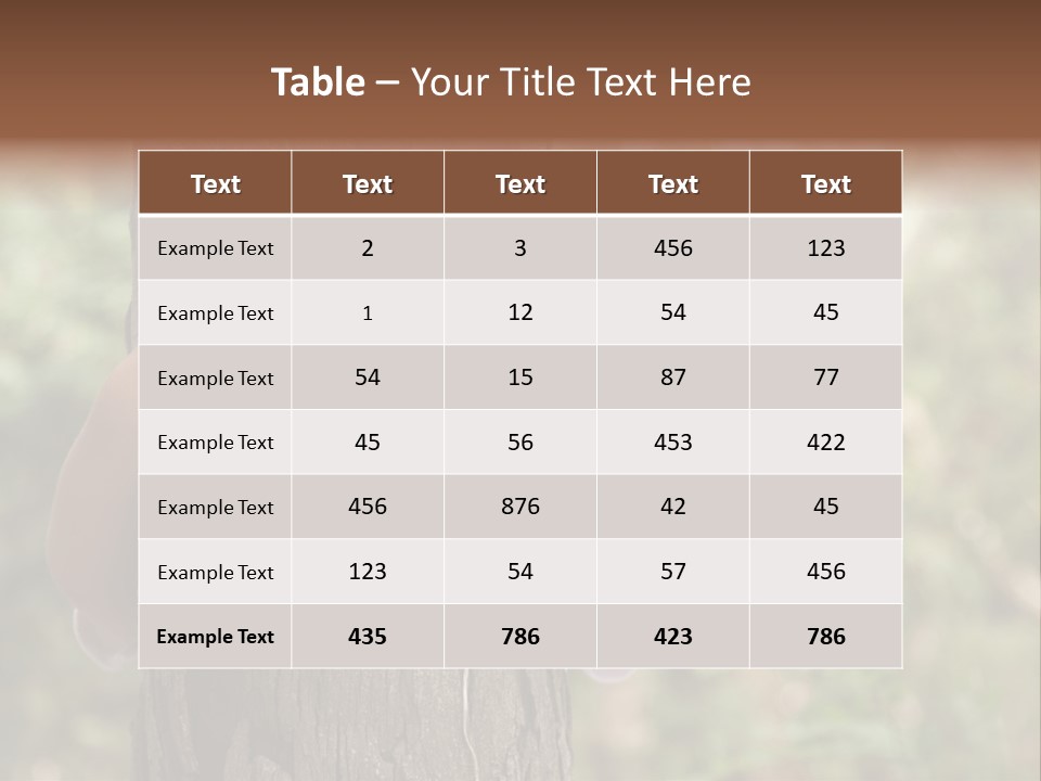 Outdoor Life Ecology PowerPoint Template