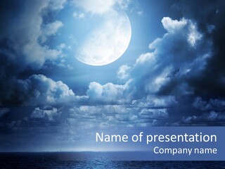 Seascape Stillness Natural PowerPoint Template