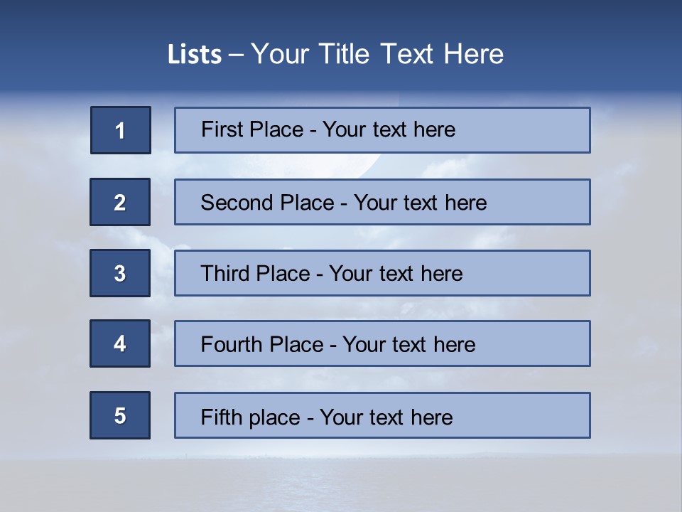Seascape Stillness Natural PowerPoint Template