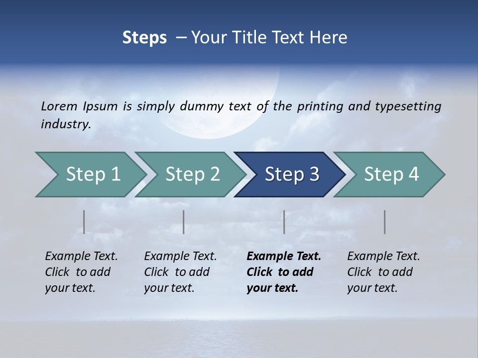 Seascape Stillness Natural PowerPoint Template