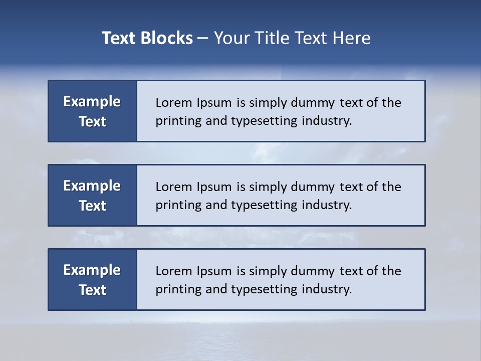 Seascape Stillness Natural PowerPoint Template