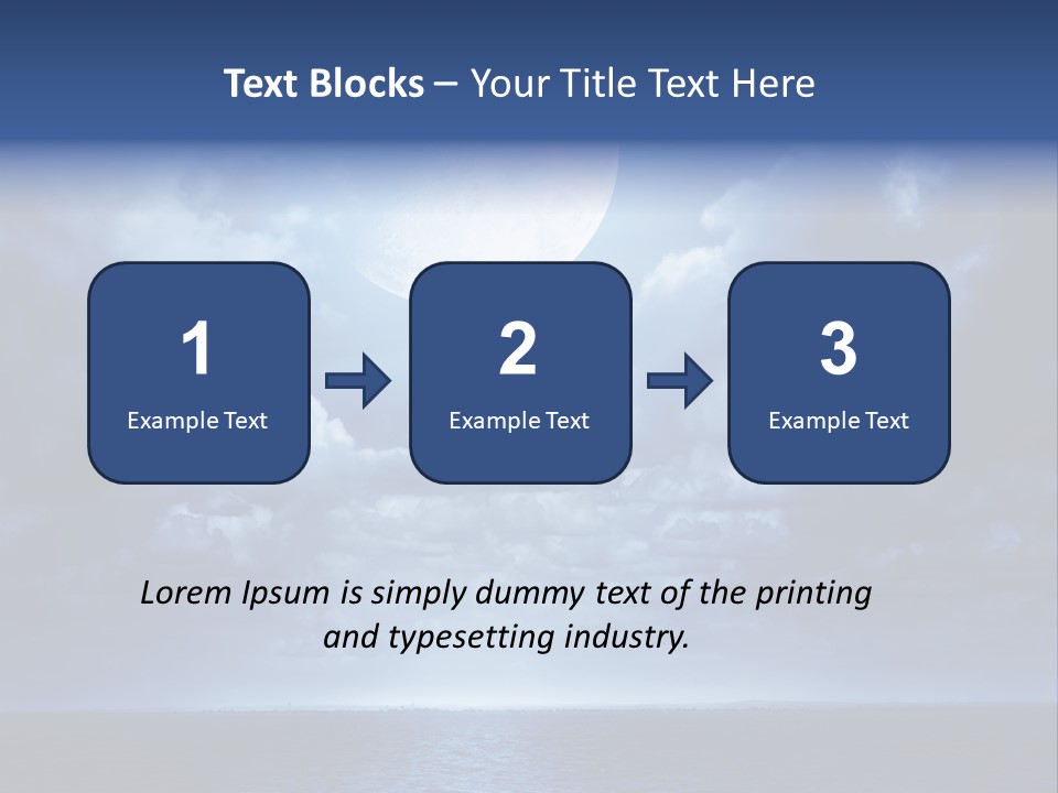 Seascape Stillness Natural PowerPoint Template