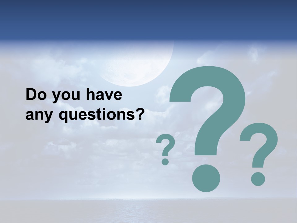 Seascape Stillness Natural PowerPoint Template