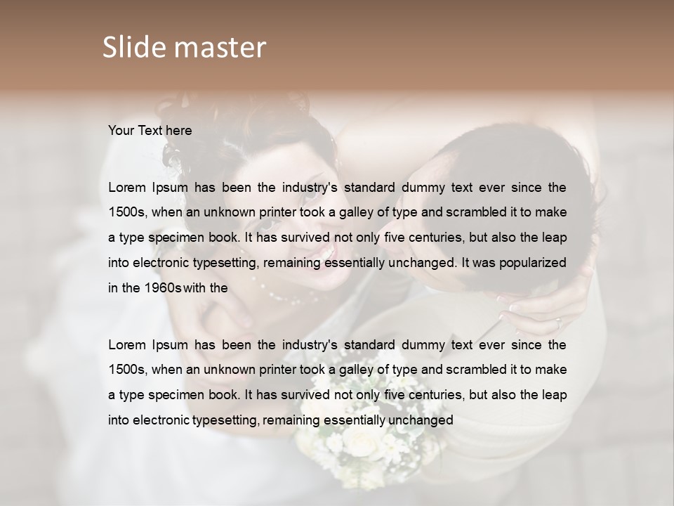 Wedding Veil Background PowerPoint Template
