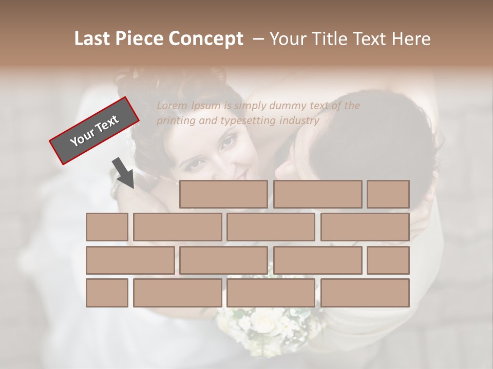 Wedding Veil Background PowerPoint Template