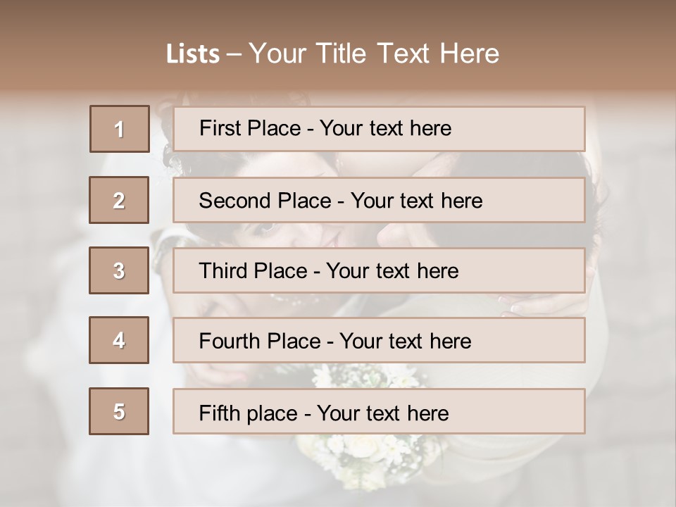 Wedding Veil Background PowerPoint Template