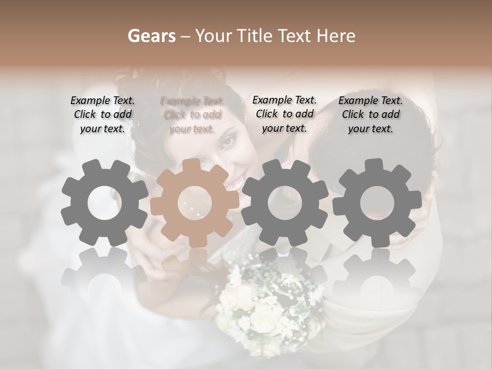 Wedding Veil Background PowerPoint Template