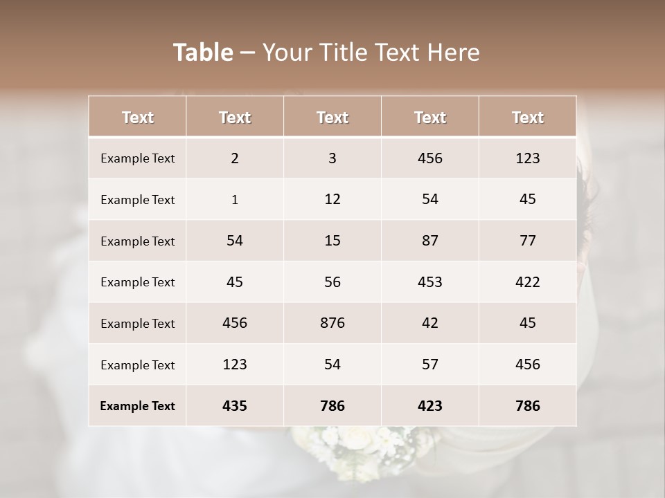Wedding Veil Background PowerPoint Template